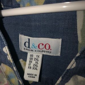 Denim and company floral dress 2x